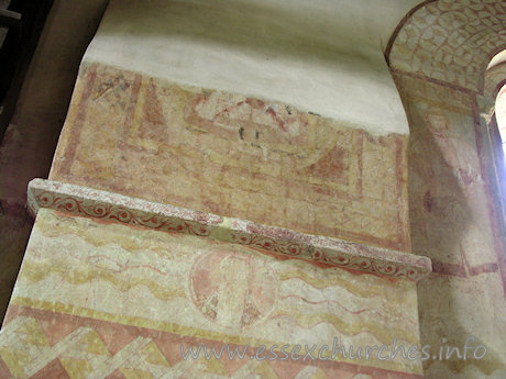 St Michael & All Angels, Copford Church – Another springer on the S wall of the nave.