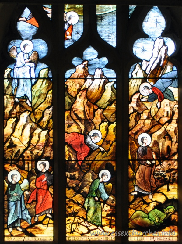 St Peter, Wickham Bishops Church – And Jacob awaked out of his sleep and he said, surely the Lord is in this place === The new east window at Wickham Bishops Old Church, by Benjamin Finn, completed mid-May 2014. Thanks to John Vigar for the image.