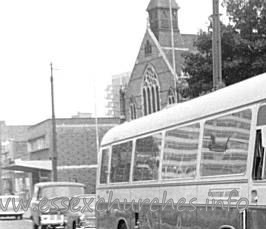Trinity (Free Church of England), Southend-on-Sea Church – This is a cropped version of an original supplied by Essex Bus Enthusiasts Group collection, courtesy Chris Stewart. Click here to see the original. Reproduced by kind permission of SCT'61 Website.