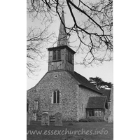 St Mary the Virgin, Little Hallingbury Church – Postcard 1: Dated 1966. One of a set of photos obtained from Ebay. Photographer and copyright details unknown.