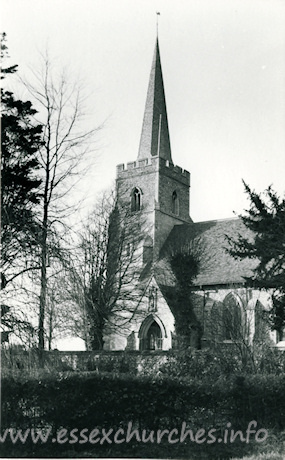 St Giles, Great Hallingbury Church – Dated 1966. One of a set of photos obtained from Ebay. Photographer and copyright details unknown.