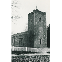 St Mary the Virgin, Sheering Church – Postcard 1: Dated 1968. One of a set of photos obtained from Ebay. Photographer and copyright details unknown.