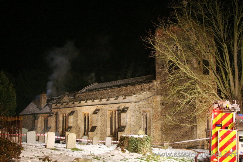St Mary the Virgin, Sheering Church – Image courtesy of Essex County Fire and Rescue Service - http://www.essex-fire.gov.uk.