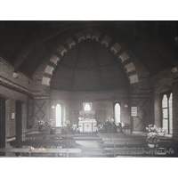St Barnabas, Colchester Church – Postcard 2: From a picture in the church, with the caption 'Presented to Robert John Sage by the congregation of S.Barnabas, Old Heath, Colchester in appreciation of his fifty years faithful service as their Churchwarden. Easter 1925.'