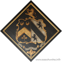 St Mary & All Saints, Rivenhall Church – Hatchment 2: For the Revd Thomas Walsingham Western, who died 2nd September 1823, aged 75. Details taken from Hatchments in Britain: 6, Edited by Peter Summers