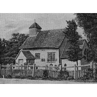 St Nicholas, Hazeleigh Church – Postcard 3: From a newspaper clipping dated 26th August 1922 - sourced from Essex Records Office. The picturesque lath and plaster church near Maldon, Essex, which is to be demolished. It was closed for general use many years ago, and has not been opened since 1906.