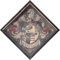St Mary & All Saints, Lambourne Church – Hatchment 6
