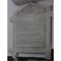 St Mary & All Saints, Lambourne Church – Monument 11: Sacred to the memory of Matilda Catherine Lockwood, daughter of the late Revd Edward Lockwood of Dews Hall in this parish, who died on the 26th day of March 1832, aged 74. "Blessed are the pure in heart for they shall see god." This tablet was erected as a tribute of affection by her nephew and niece Edward and Frances Lockwood Percival.